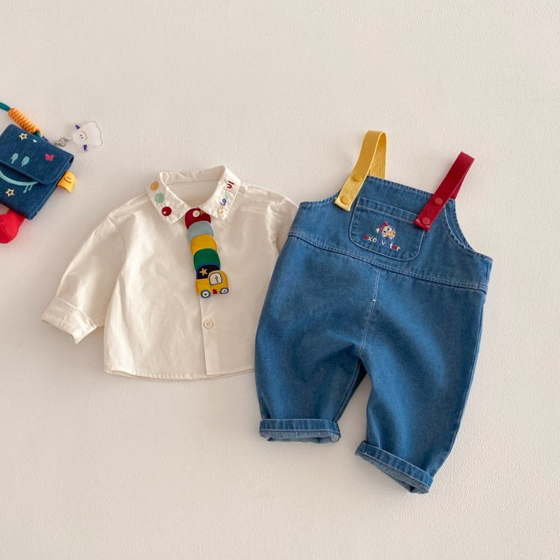 【BABY&KID】くるま柄ロンT、シャツ、サロペットSK104125