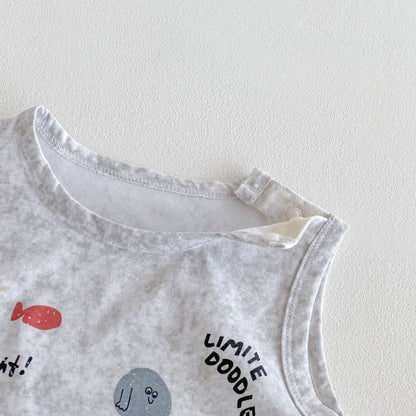 【BABY&KID】夏新作 カートゥーンtシャツ、トライプパンツSK080611