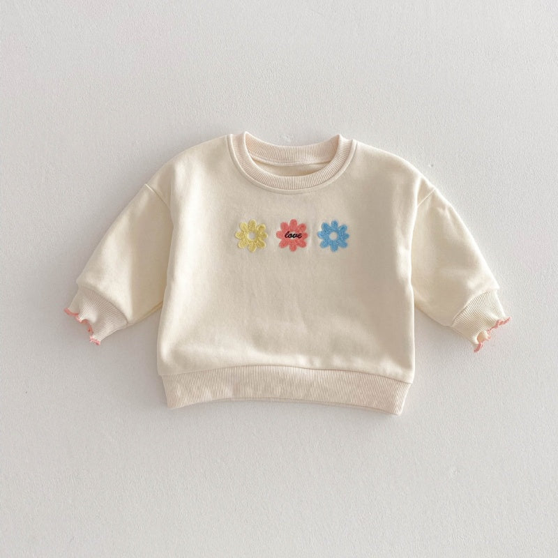 【BABY&KID】花刺繡可愛いセットアップSK032805