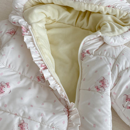 【BABY】カートゥンフードキルティングカバーオールSK102925