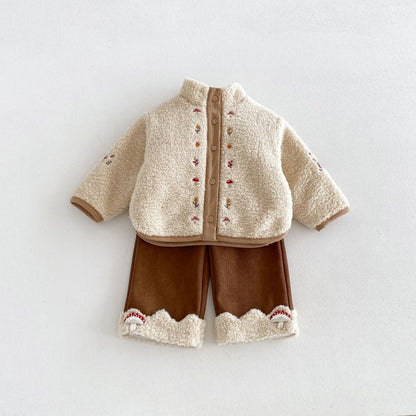 【BABY&KID】きのこ刺繍ワンピース、ロングパンツ、アウター、、トップスSK108115
