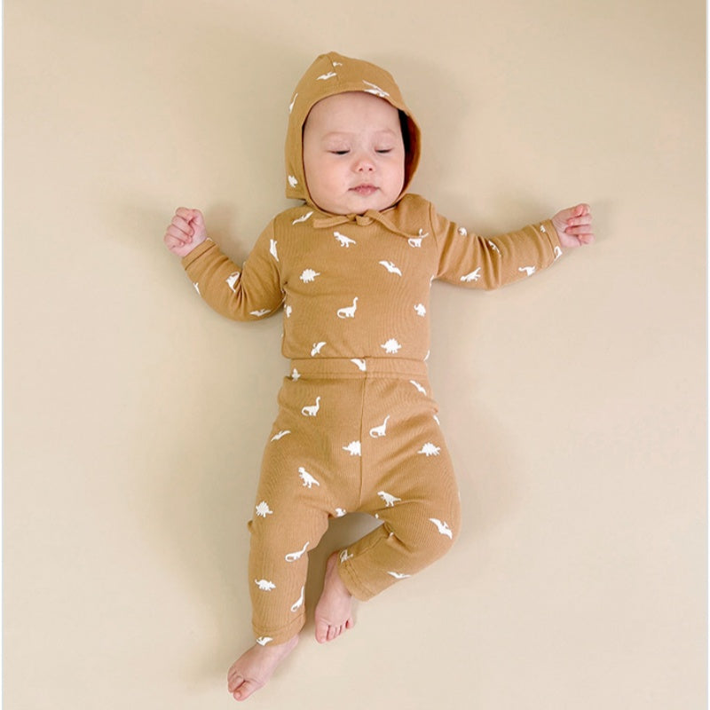 【BABY】北欧風カートゥーンプリントロンパース、レギンスSK101324