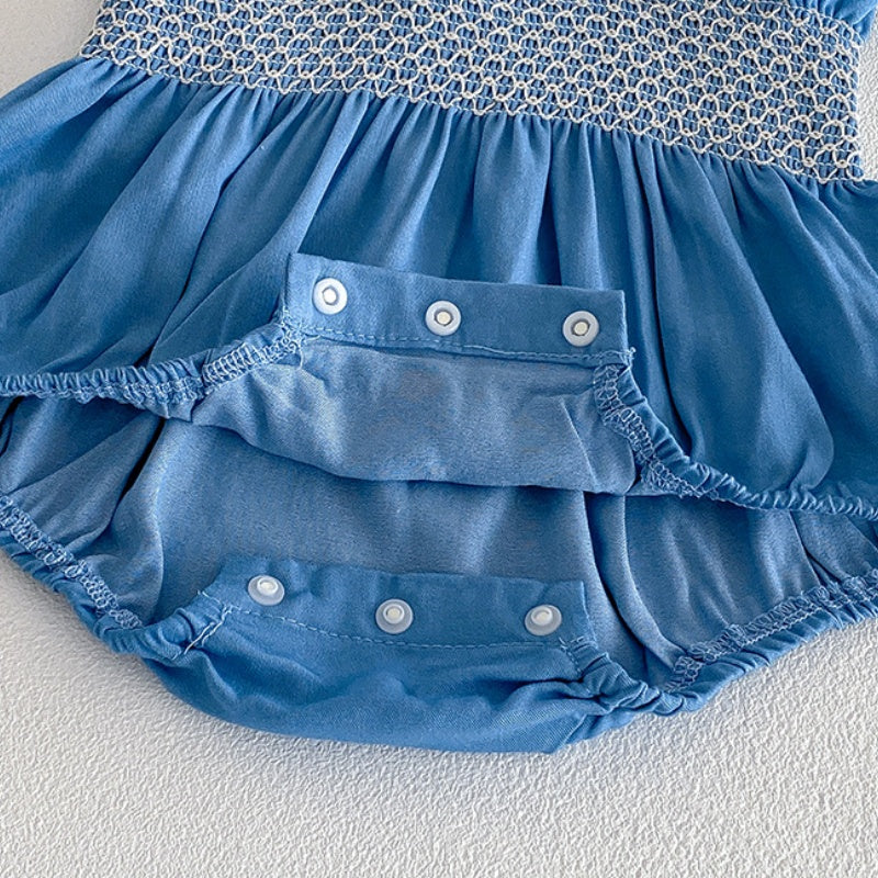 【BABY】夏新作総柄蝶結びTシャツ＆サロペットロンパースSK104511