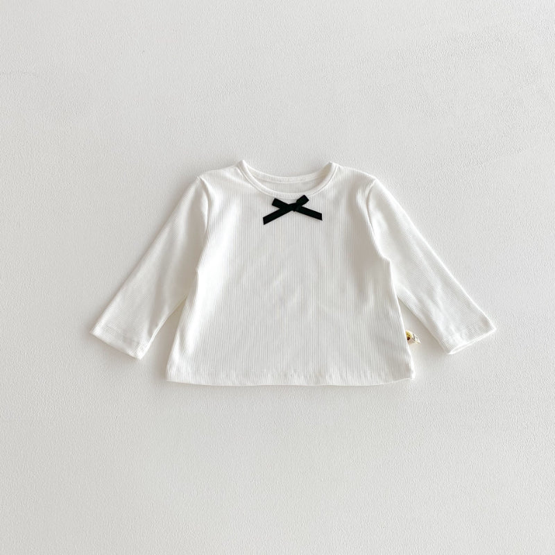 【BABY】韓国風蝶結び長袖TシャツSK100323