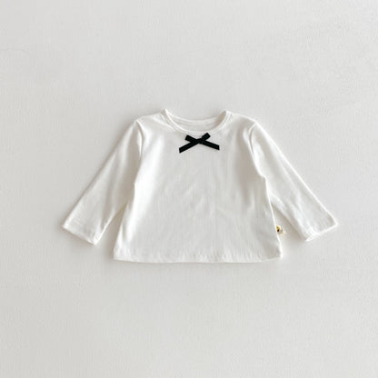 【BABY】韓国風蝶結び長袖TシャツSK100323