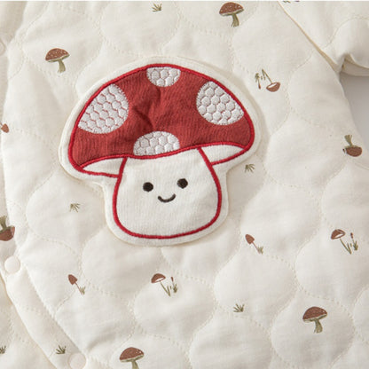 [BABY] New Winter Collection Cartoon All-Over Print Quilted Coverall SK108214