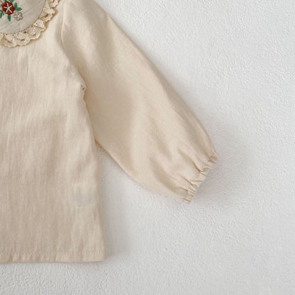 【BABY&KID】花柄刺繍ワンピース/刺繍ブラウスSK011030