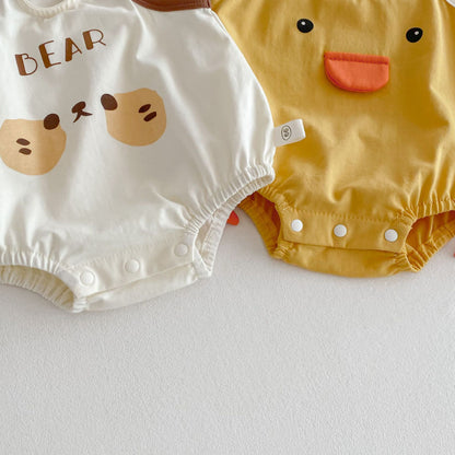 【BABY】夏新作 ベア、ダックキャミロンパースSK072209