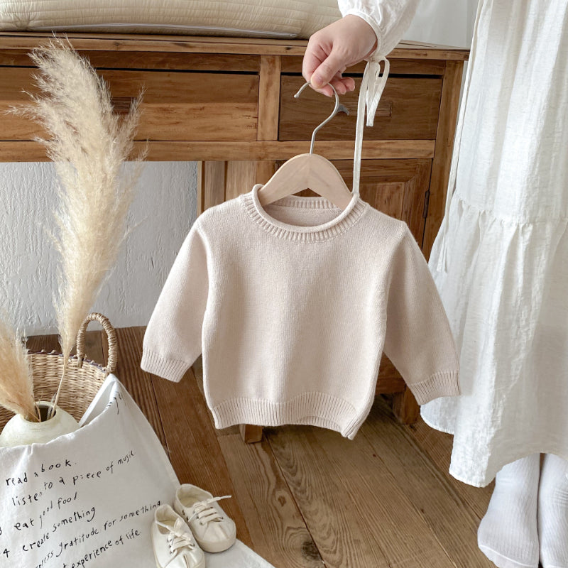 【BABY&KID】クルーネック無地セーターSK092926