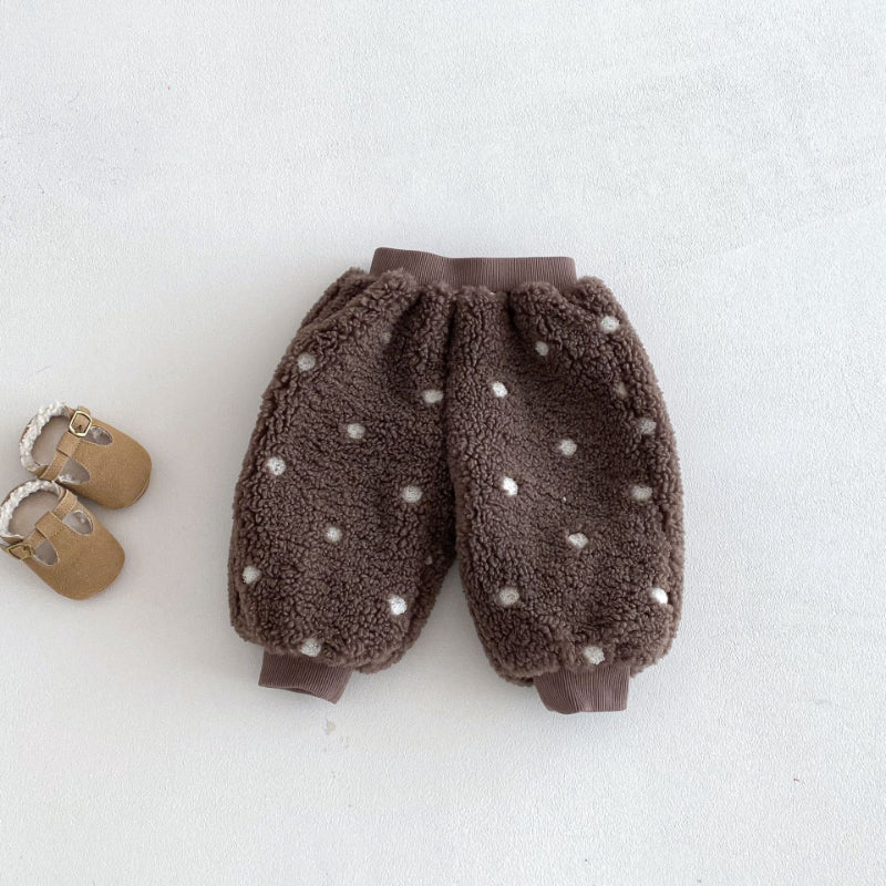 【BABY&KID】冬新作韓国風ドットあったかパンツSK103024