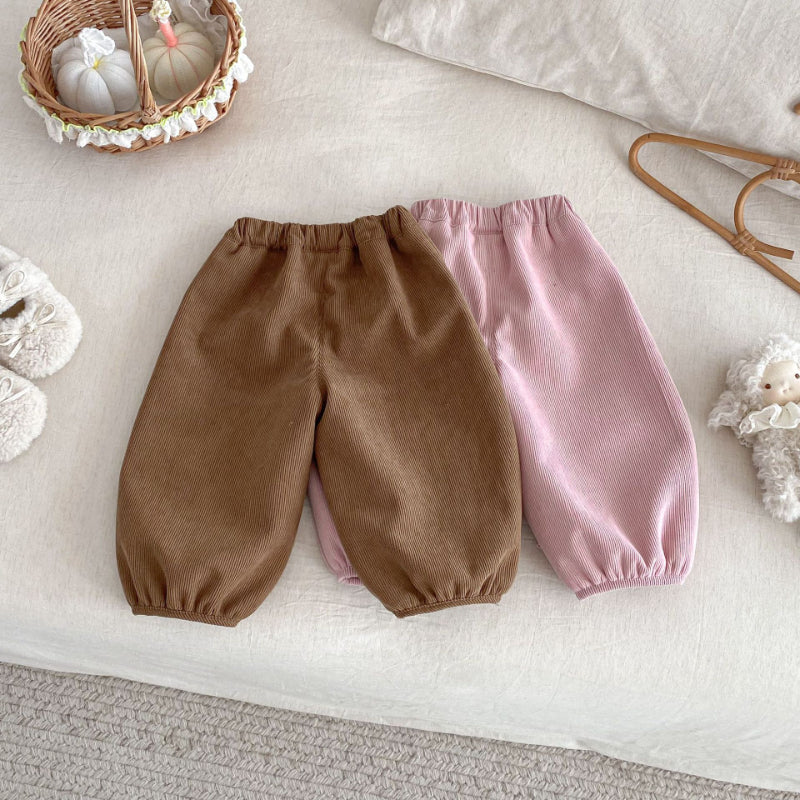 【BABY&KID】冬新作小花裏起毛パンツSK102519