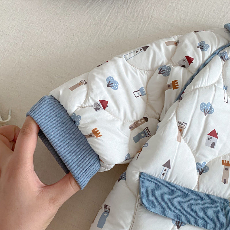 【BABY】総柄プリントカバーオールSK102930