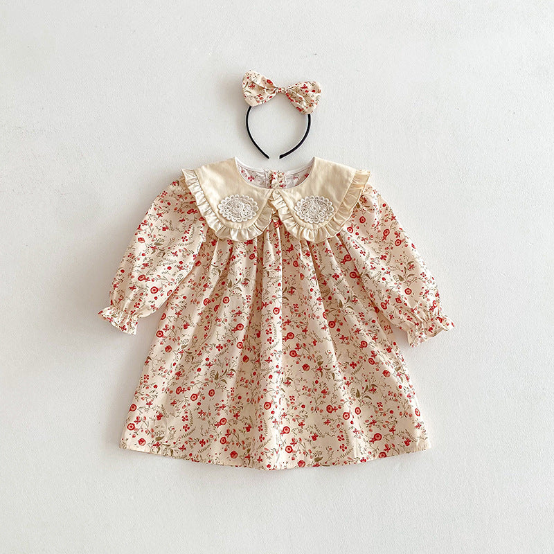 【姉妹服】ナチュラル襟ロンパース、ワンピースSK101134