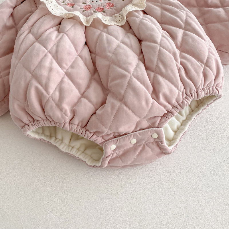 【BABY】冬新作うさぎ裏起毛カバーオールSK102715