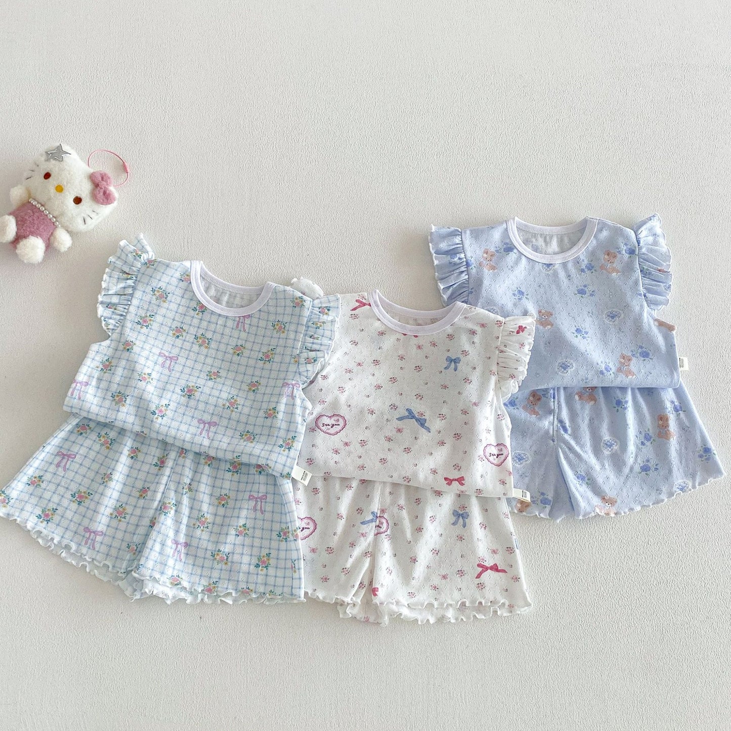 【BABY&KID】夏新作 小花柄セットアップSK105105
