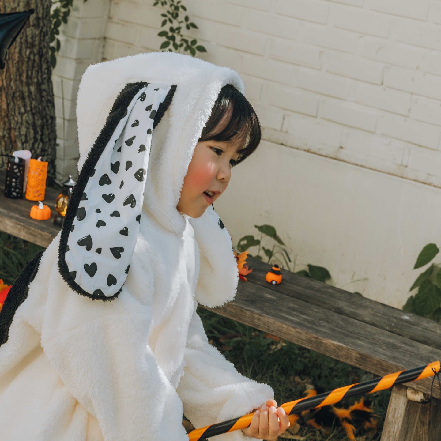 【BABY】うさぎデザインもこもこカバーオールSK102814