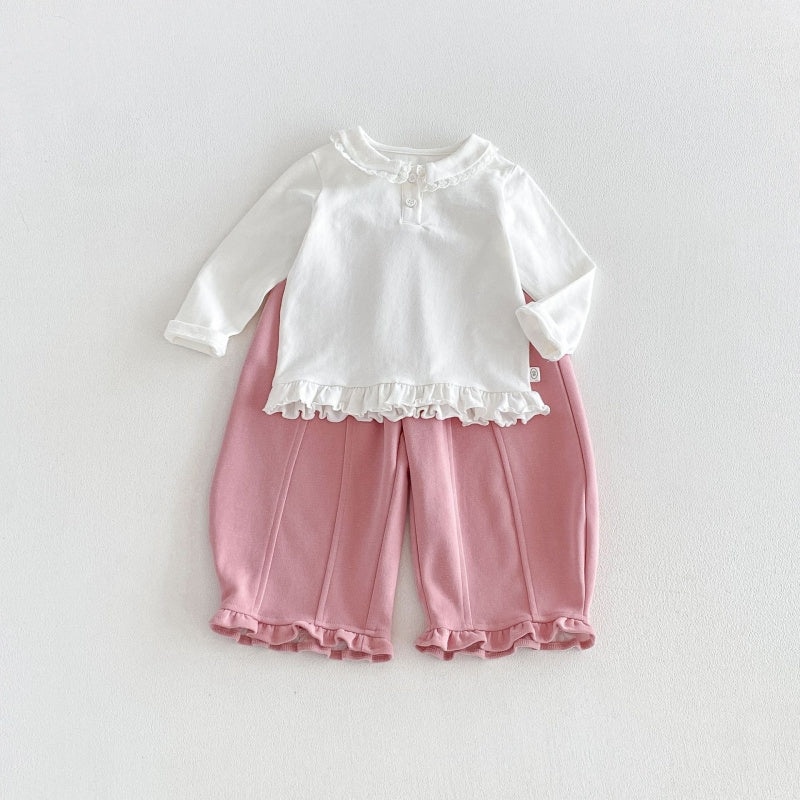 【BABY&KID】丸襟長袖トップスSK106616