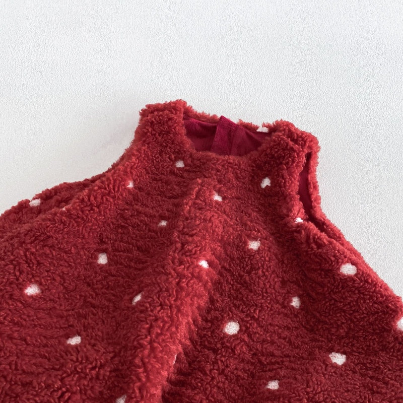 【BABY&KID】冬新作ドットジャンパースカートSK108519