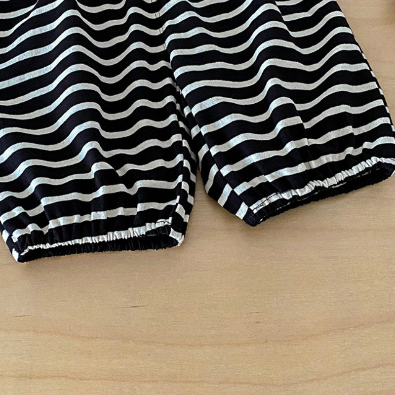 【BABY】夏新作ペンギンTシャツ＆ボーダーパンツSK104518