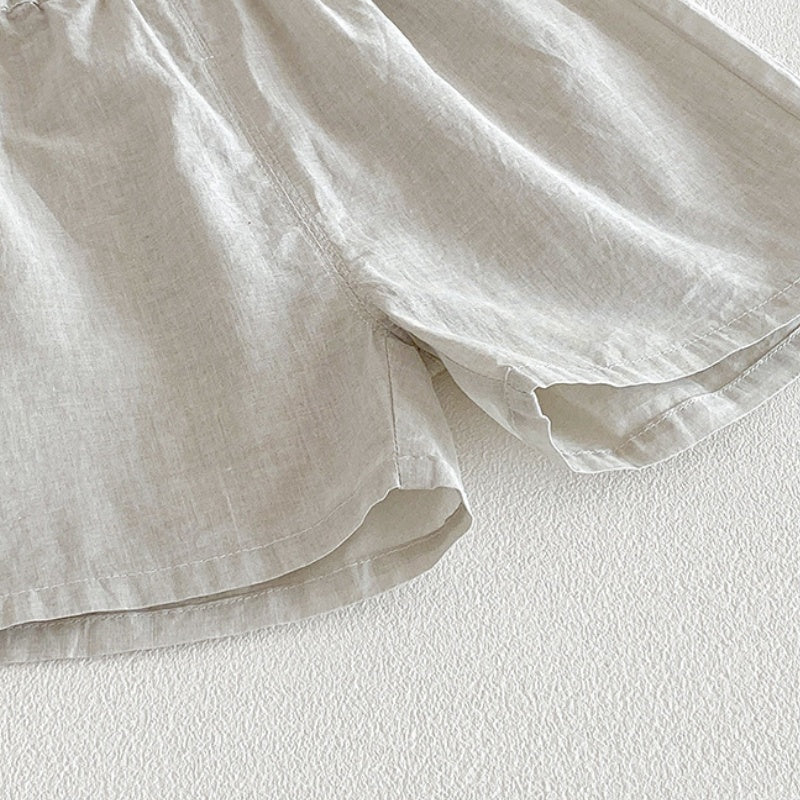 【BABY】夏新作韓国風シンプル無地セットアップSK104811