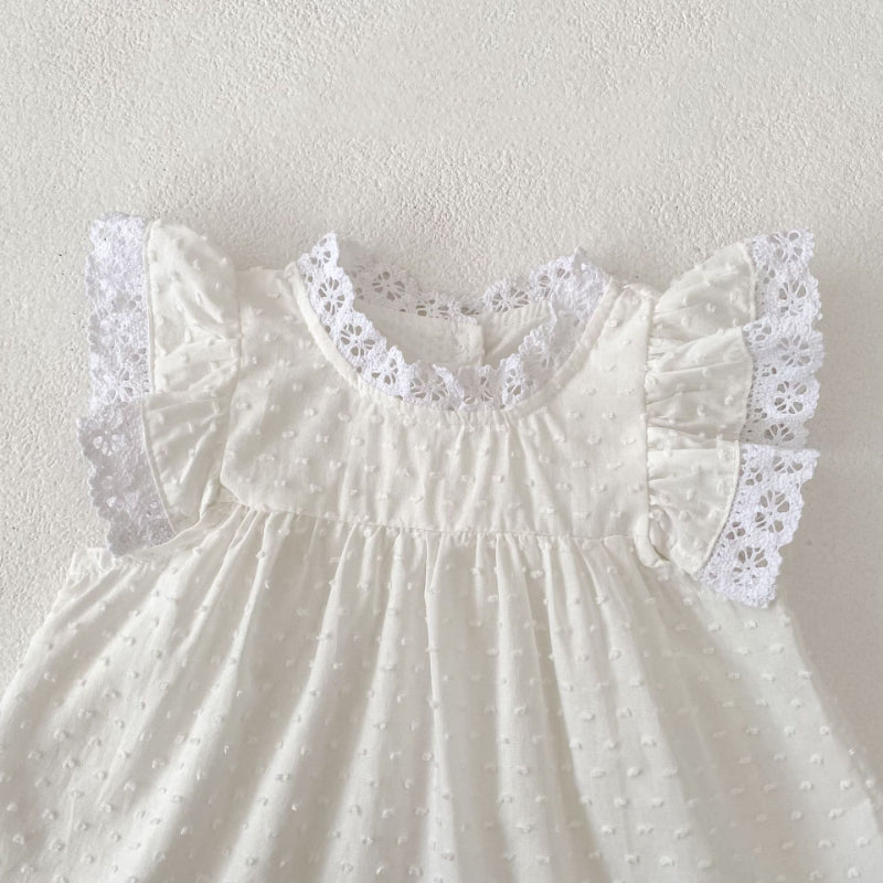 【BABY&KID】夏新作 ガーリーフリル袖セットアップSK081606