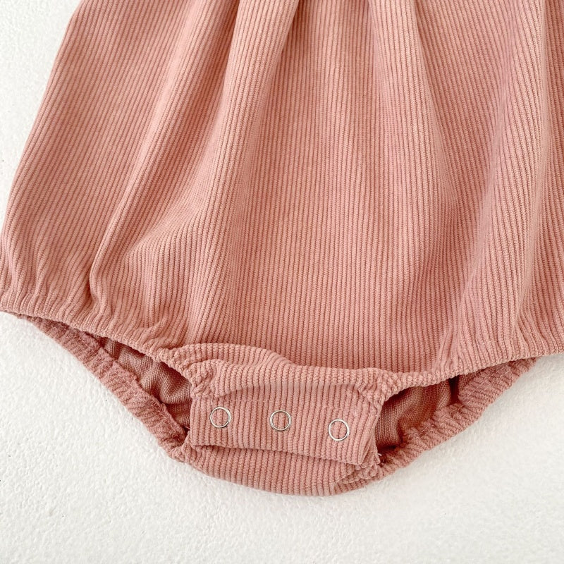 【BABY】蝶結びコーデュロイロンパースSK104107