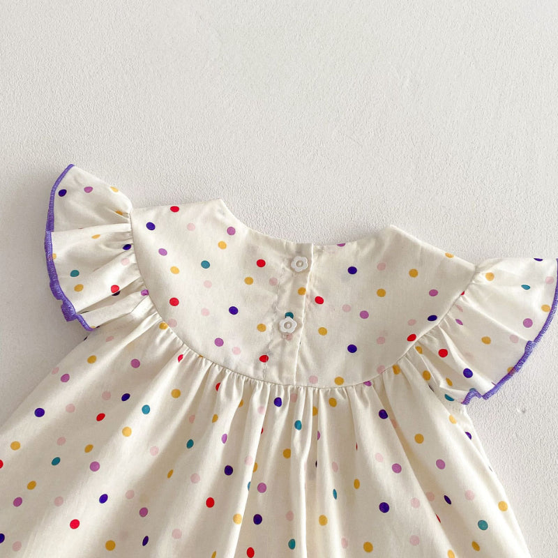【BABY&KID】夏新作 カラードットワンピースSK081614