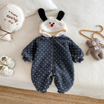 【BABY】シープボアフードカバーオールSK102911