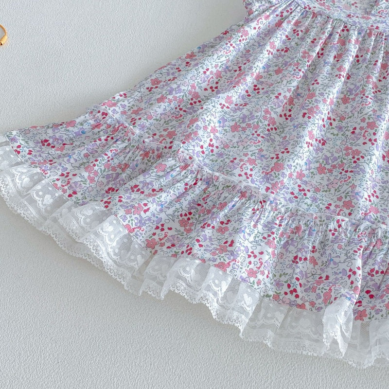 【BABY&KID】夏新作小花柄総柄ワンピース、セットアップSK105904