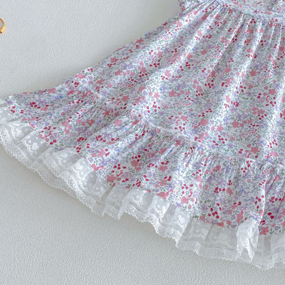 【BABY&KID】夏新作小花柄総柄ワンピース、セットアップSK105904