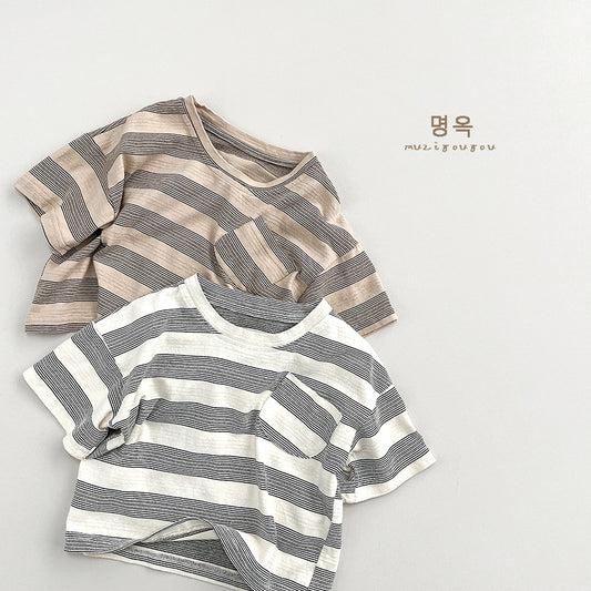 【BABY&KID】夏新作 半袖ボーダーTシャツSK080815