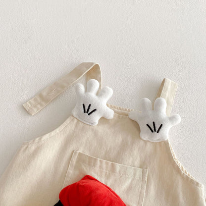 【BABY&KID】立体ドールカートゥーンサロペットパンツSK103520