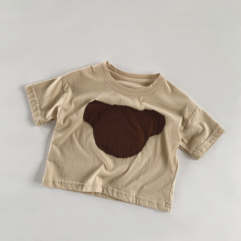 【BABY&KID】夏新作 クマプリントTシャツSK080807