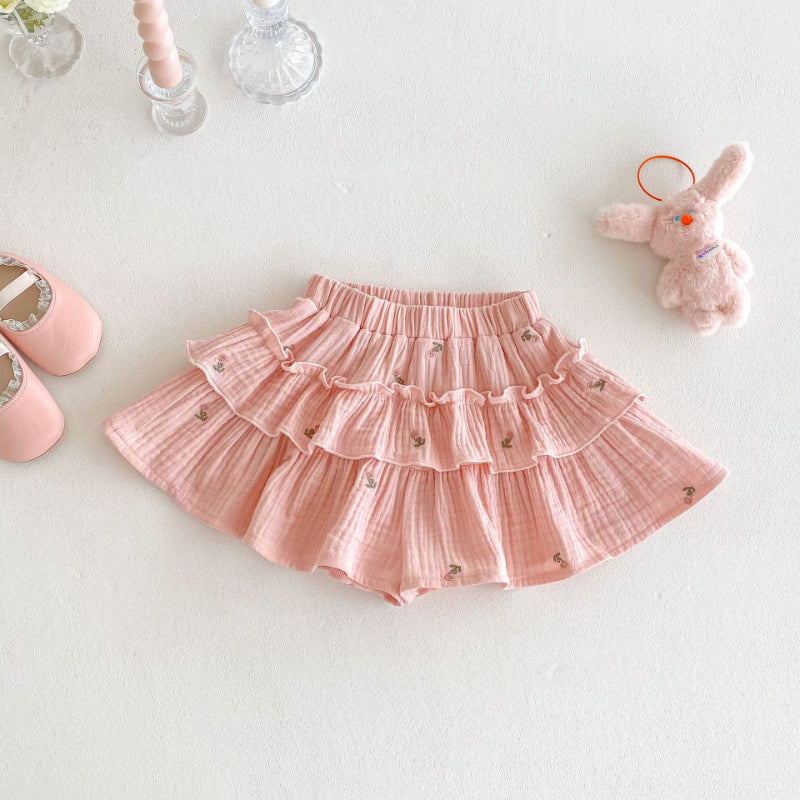 【BABY&KID】夏新作 刺繍カラーシャツ、バルーンパンツSK080617