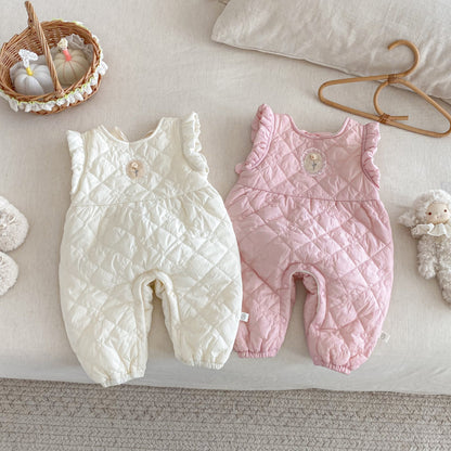 【BABY】キルティングノースリーブカバーオールSK102933
