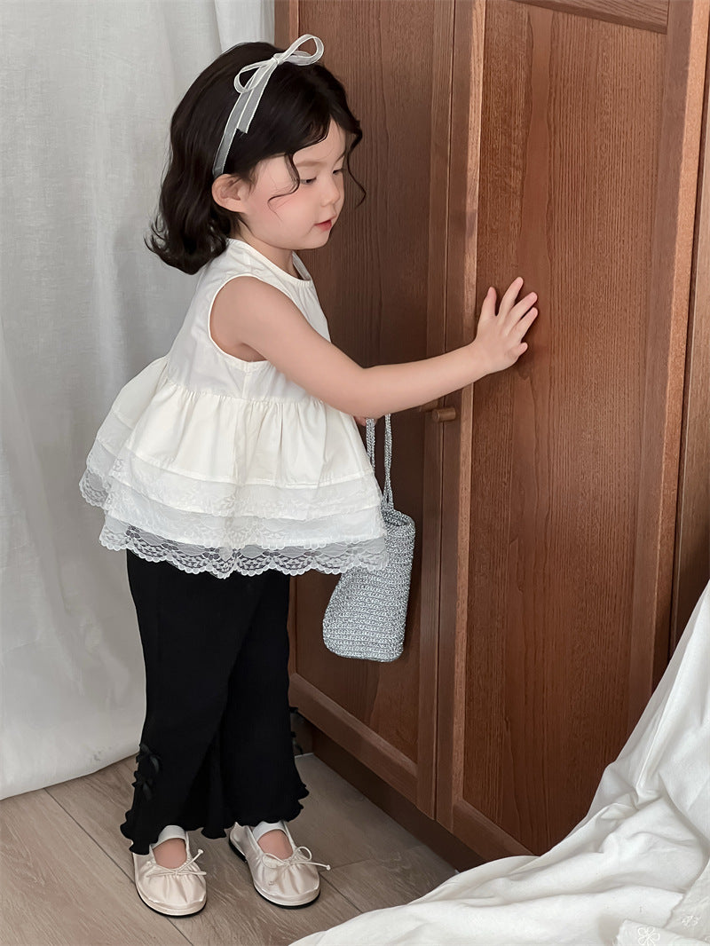 【BABY&KID】夏新作 レイヤードノースリーブトップスSK081533