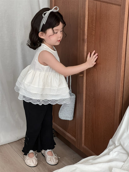 【BABY&KID】夏新作 レイヤードノースリーブトップスSK081533