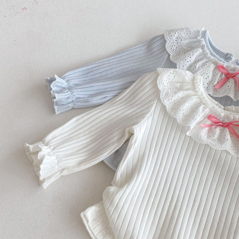 【BABY】リブフリル襟長袖TシャツSK092311