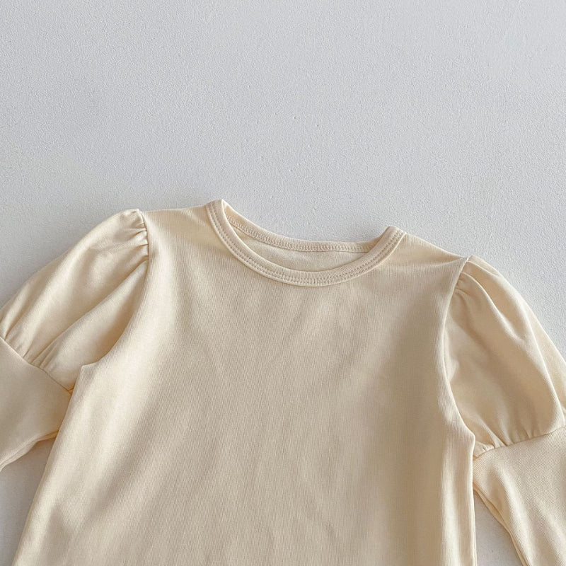 【BABY】くまロンパース、パフスリーブトップスSK092534