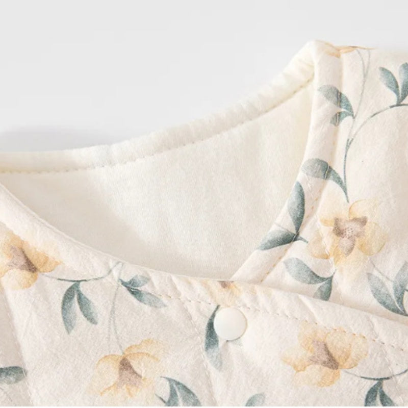 【BABY】Winter New Arrival Botanical Print Quilted Coverall SK108221