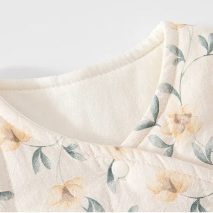 【BABY】Winter New Arrival Botanical Print Quilted Coverall SK108221