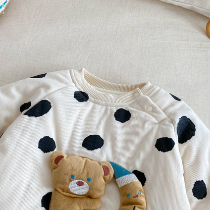 【BABY】ベアキルティングドットカバーオールSK102921