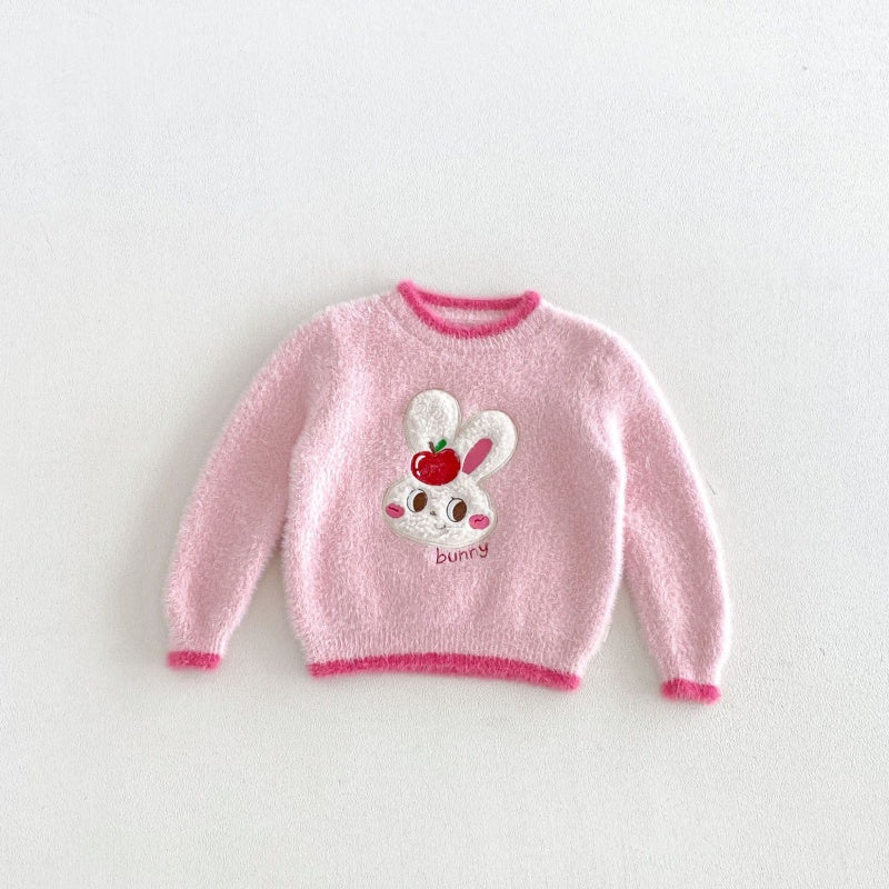 【BABY&KID】冬新作カートゥーン刺繍ニットSK108512