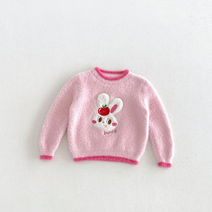 【BABY&KID】冬新作カートゥーン刺繍ニットSK108512