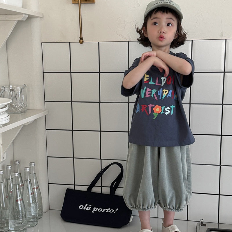 【BABY&KID】夏新作 レタード半袖TシャツSK080514