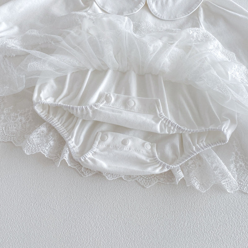 【BABY】チュールレースロンパースワンピSK103606