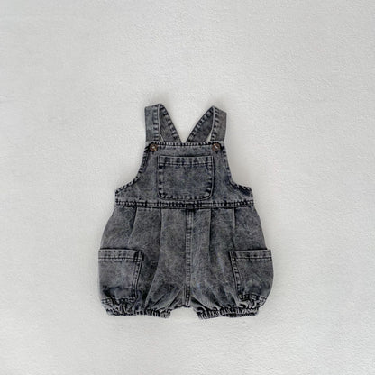 【BABY】夏新作　レトロデニムサロペット、ＴシャツSK081312