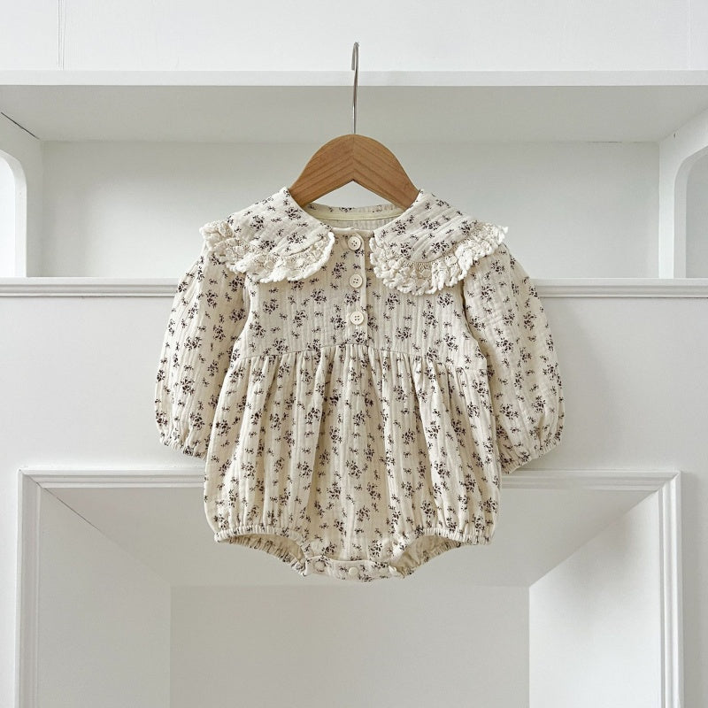 【BABY&KID】コットン小花柄ロンパース、ワンピースSK107919