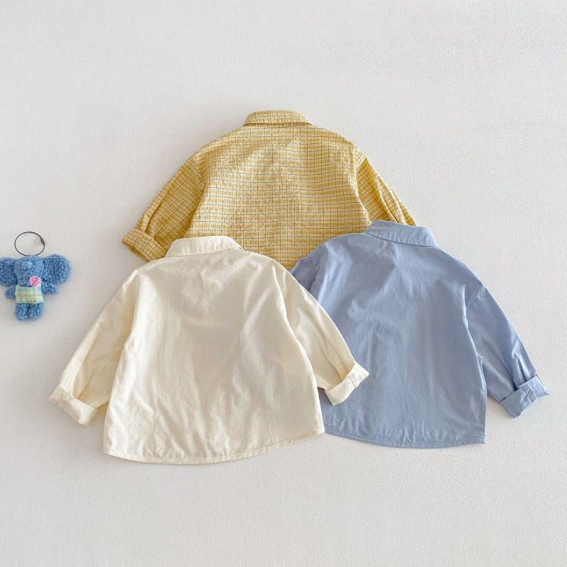 【BABY&KID】韓国風どうぶつ柄シャツSK104115