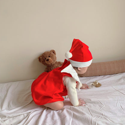 【BABY】韓国風ロンパースタイプクリスマスウェアSK102803